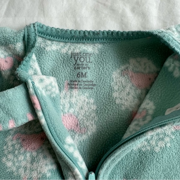 Just One You by Carter’s Fleece Pajamas, Set of 2, Size 6 Months - Picture 4 of 8